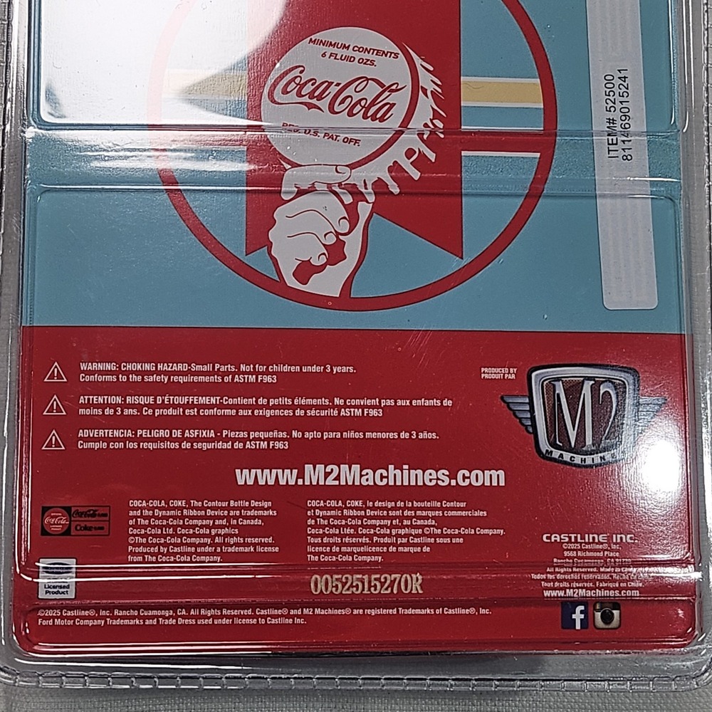 1969 Ford F-100 Ranger Truck‎ "Coca Cola" 1:64 Model M2 Machines 52500 NEW - Picture 9 of 14